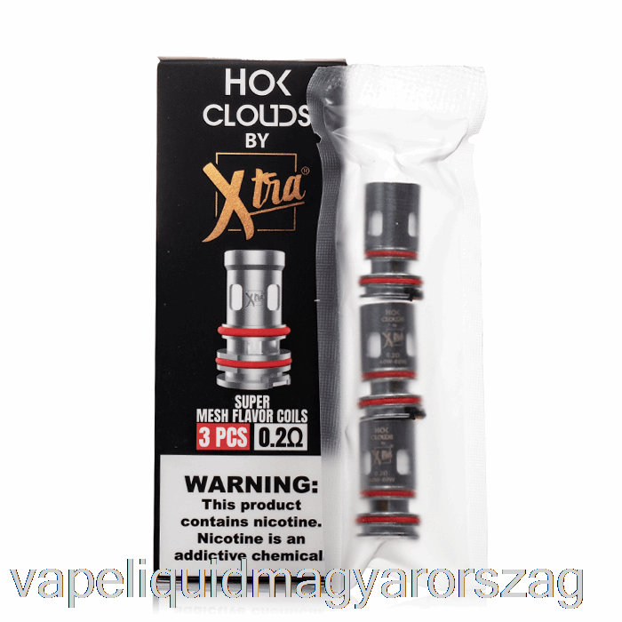 Xtra Hok Clouds Cseretekercsek 0,2ohm Tekercsek Vape Folyadék